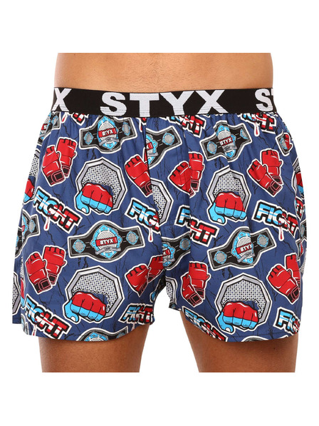 Styx Set od tri - muške gaće Styx art sportski elastični gumeni pojas višebojne