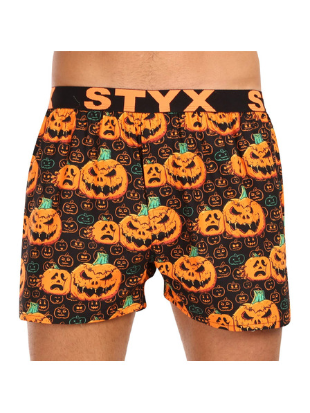Styx Muške kratke hlače Styx art sportska guma Halloween bundeva