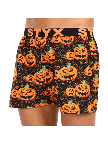 Styx Muške kratke hlače Styx art sportska guma Halloween bundeva