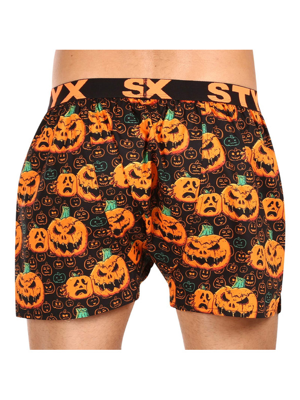 Styx Muške kratke hlače Styx art sportska guma Halloween bundeva