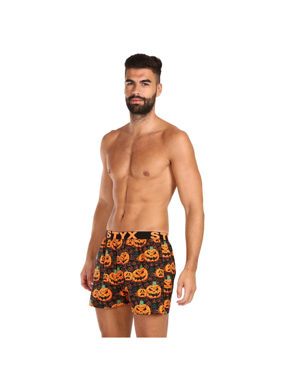 Styx Muške kratke hlače Styx art sportska guma Halloween bundeva