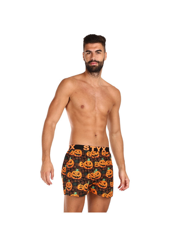 Styx Muške kratke hlače Styx art sportska guma Halloween bundeva