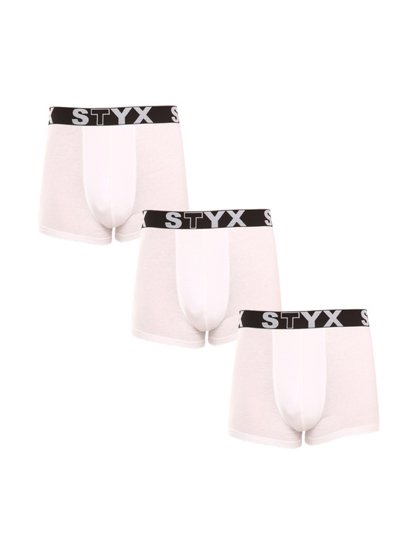 Styx Set od tri - muške bokserice Styx sportska guma bijele