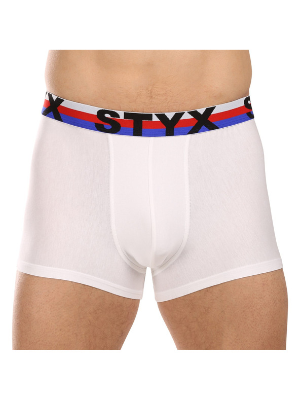 Styx Set od tri - muške bokserice Styx sportska guma bijele trikolora