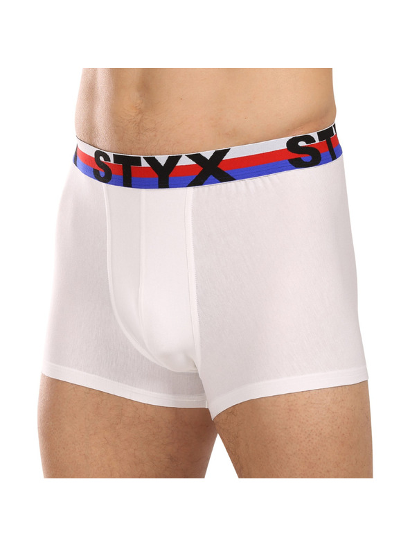 Styx Set od tri - muške bokserice Styx sportska guma bijele trikolora