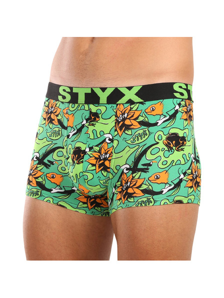 Styx Muške bokserice Styx art sportska guma nadrozměr tropic