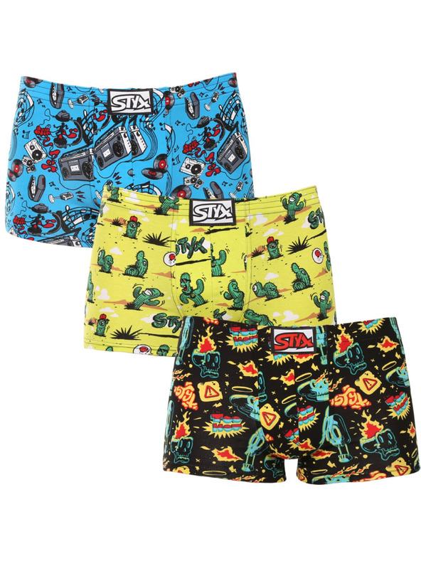 Styx Set od tri - muške bokserice Styx art klasicna guma visebarjne