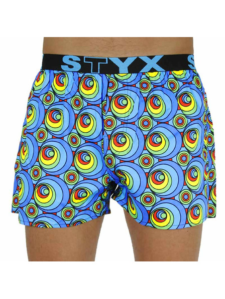 Styx Muške kratke hlače Styx art sportska guma krugovi