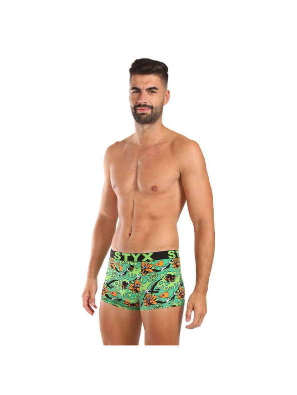 Styx Muške bokserice Styx art sportska guma tropic