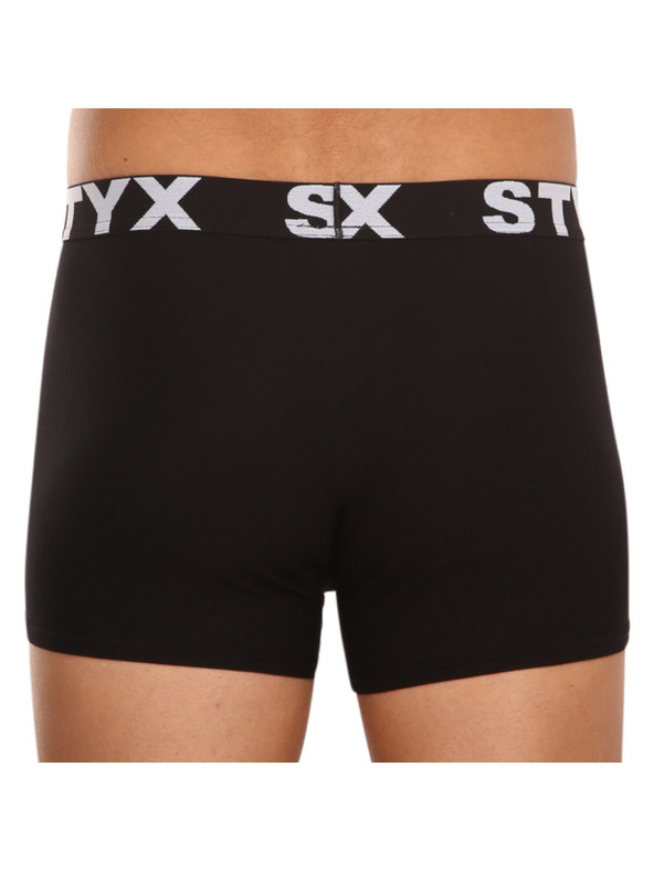 Styx Muške boxer gaćice Styx sportska guma crne
