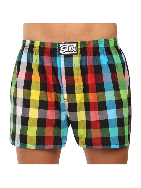 Styx Komplet od tri muške gaćice Styx classic gumene višebojne