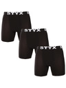 Styx Set od tri - muške bokserice Styx long sportska guma crne