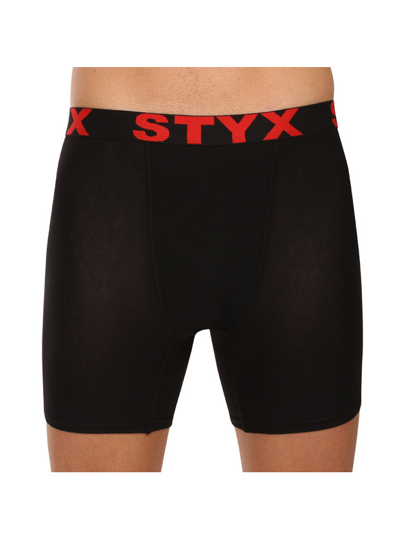 Styx Muške bokserice Styx long sportska guma crne
