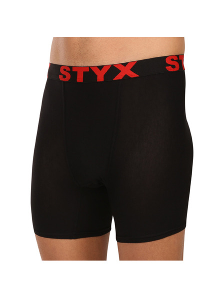 Styx Muške bokserice Styx long sportska guma crne
