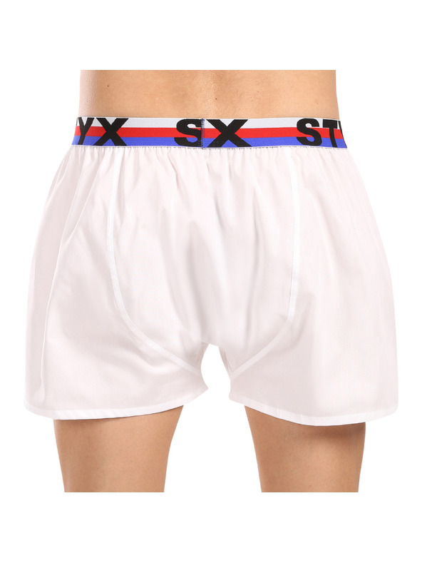 Styx Set od tri - muške kratke hlače Styx sportska guma bijele trikolora