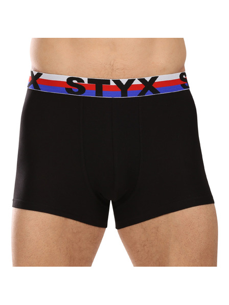 Styx Set od tri - muške bokserice Styx sportska guma crne trikolora