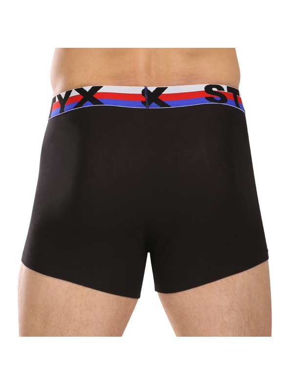 Styx Set od tri - muške bokserice Styx sportska guma crne trikolora