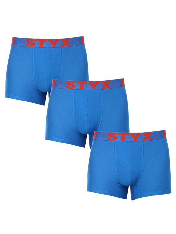 Styx Set od tri - muške bokserice Styx sportska guma plava