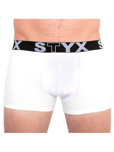 Styx Set od tri - muške bokserkice Styx sportski elastični pojas plus size bijele