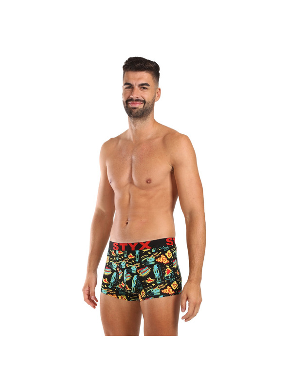 Styx Set od pet - muške bokserice Styx art sportski elastični gumeni pojas višebojne
