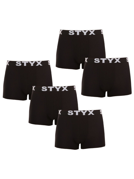 Styx Set od pet - muške bokserice Styx sportska guma crna