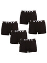 Styx Set od pet - muške bokserice Styx sportska guma crna
