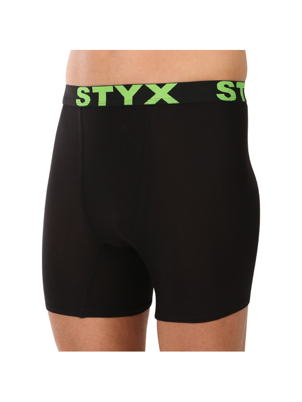 Styx Muške bokserice Styx long sportska guma crne