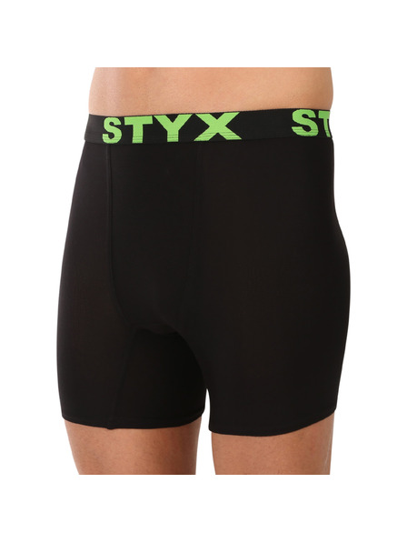 Styx Muške bokserice Styx long sportska guma crne