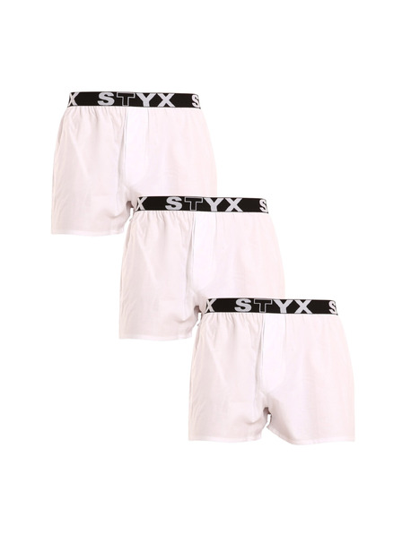 Styx Set od tri - muške gaće Styx sportski elastični pojas bijele