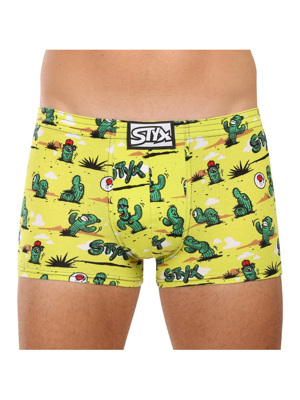Styx Muške bokserkice Styx art klasični elastični pojas kaktuski