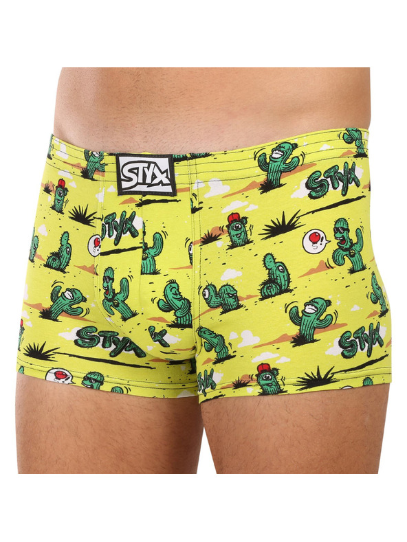 Styx Muške bokserkice Styx art klasični elastični pojas kaktuski