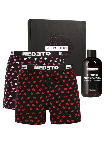Nedeto Muška darovana kutija Set od dva - gaće Nedeto i gel za tuširanje Pietro Filipi