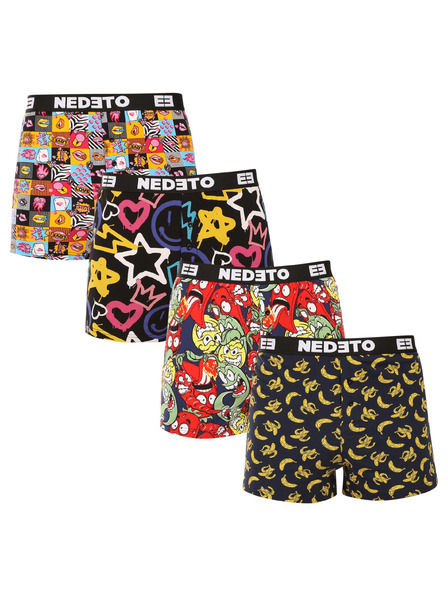Nedeto Set od četiri - muške gaće Nedeto višebojne