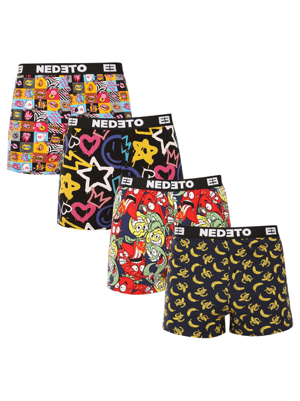Nedeto Set od četiri - muške gaće Nedeto višebojne