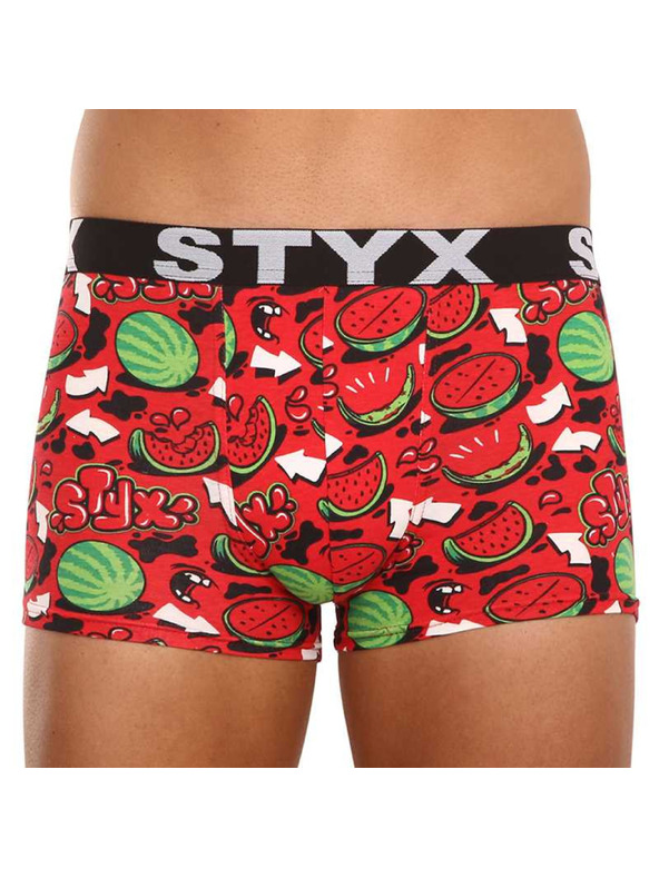 Styx Muške bokserice Styx art sportska gumena lubenica