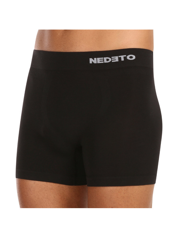 Nedeto Set od pet muških bešavnih bokserica od bambusa u crnoj boji Nedeto