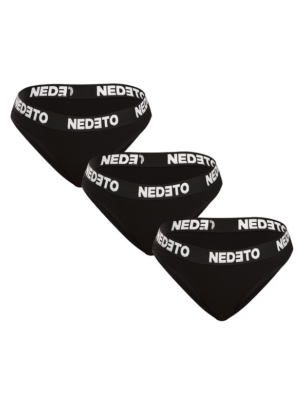 Nedeto Komplet od tri komada - ženske gaćice Nedeto crne