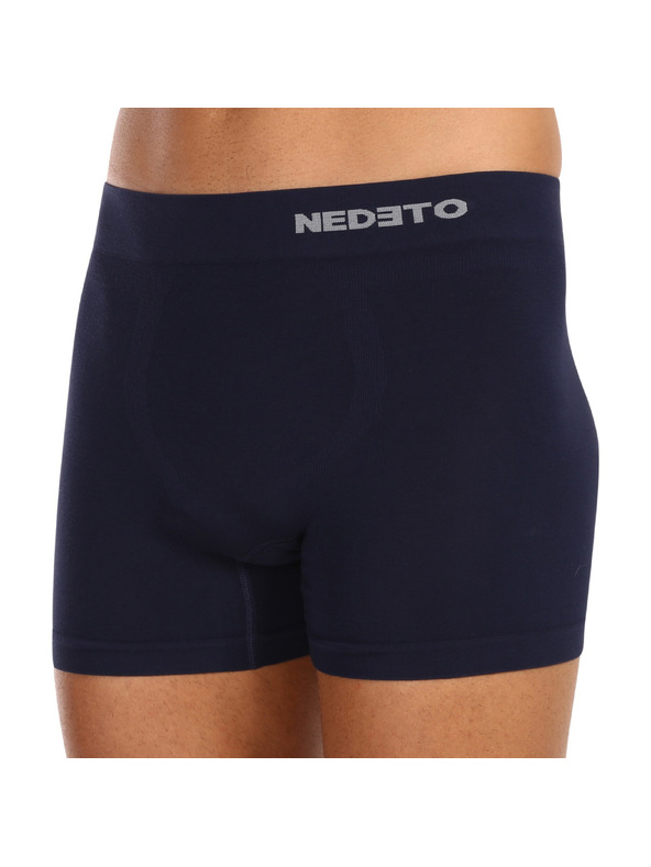 Nedeto Set od pet muških bešavnih bokserica od bambusa u tamnoplavoj boji Nedeto