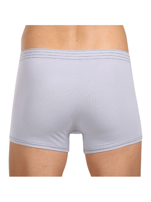 Styx Muške bokserice Styx classic rubber svijetlo sive