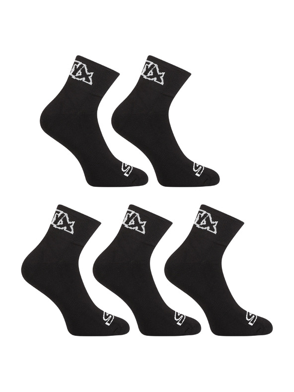 Styx 5PACK Styx gležnjače crne