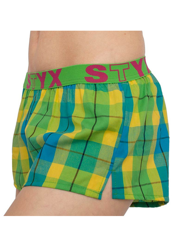 Styx 3PACK ženske kratke hlače Styx sportske gumene višebojne