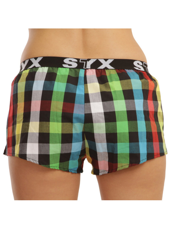 Styx 3PACK ženske kratke hlače Styx sportske gumene višebojne