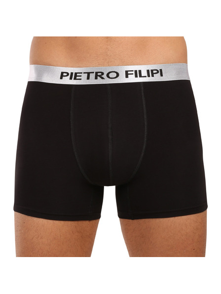 Pietro Filipi Set od dva - muške bokserice Pietro Filipi crne Metalic silver