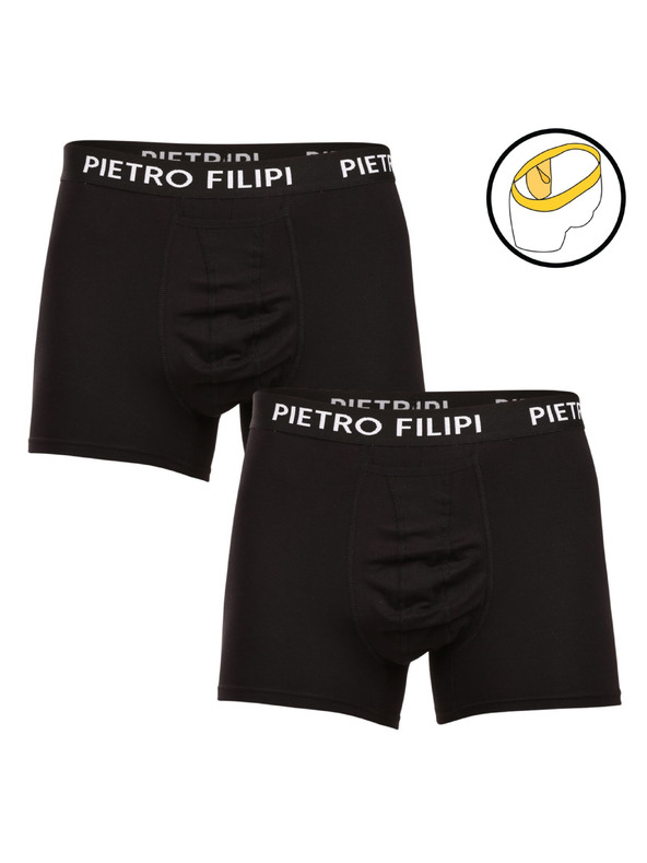 Pietro Filipi Komplet od dvije - muške boksačice Pietro Filipi držač za lopte crne boje