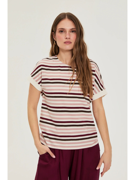 Moodo Bluza sa prugama vinska Moodo