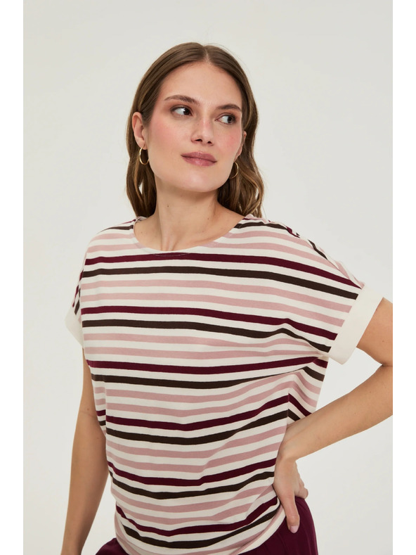 Moodo Bluza sa prugama vinska Moodo