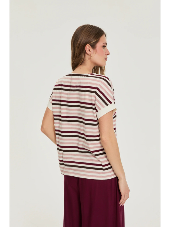 Moodo Bluza sa prugama vinska Moodo