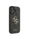 Guess Stražnja maska ​​Guess PU 4G s metalnim logotipom za iPhone 16 siva