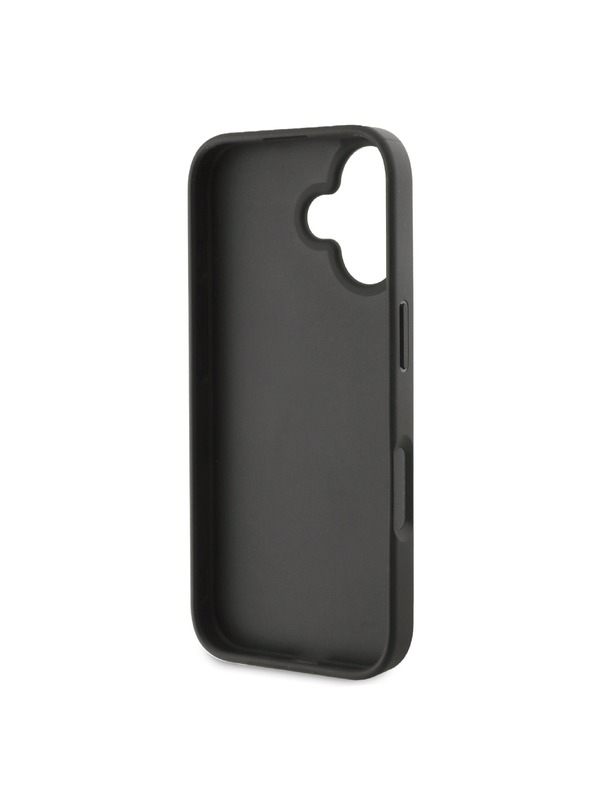 Guess Stražnja maska ​​Guess PU 4G s metalnim logotipom za iPhone 16 siva