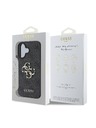 Guess Stražnja maska ​​Guess PU 4G s metalnim logotipom za iPhone 16 siva